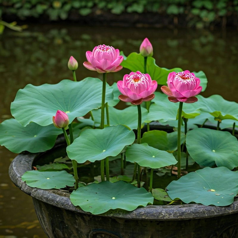 5 Lotus Flower Seeds – Beautiful Aquatic Blooms