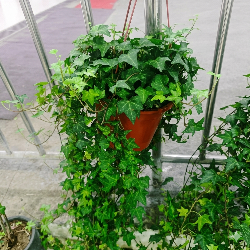 Dense Boston Ivy climbing vine with vibrant green foliage, ideal for walls, trellises, and natural privacy landscaping. HarvestNest Seeds