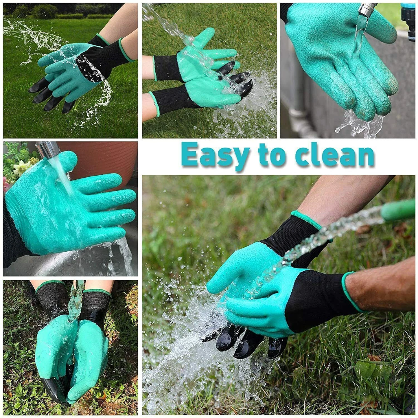 1 Pair Garden Gloves with Claws