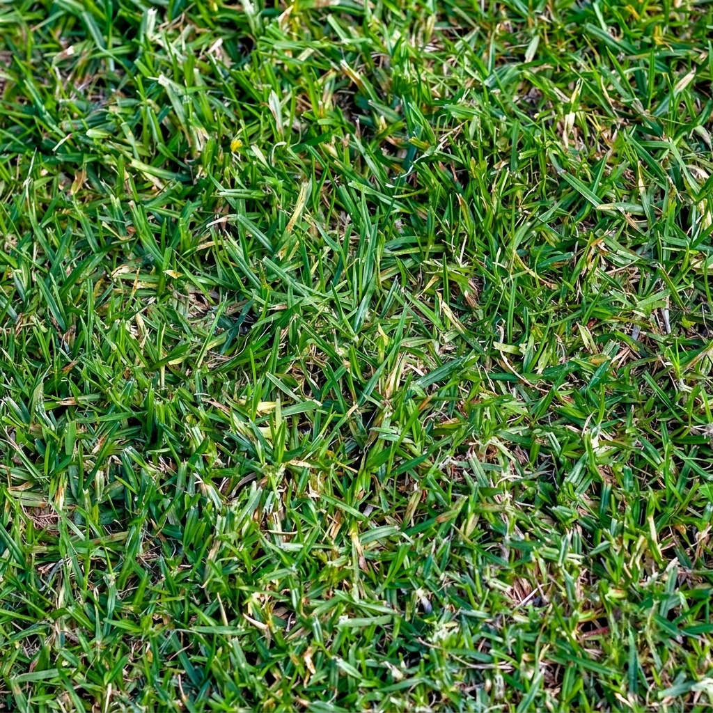 Close-up of healthy green grass blades, perfect for lush lawns and garden growth. HarvestNest Seeds