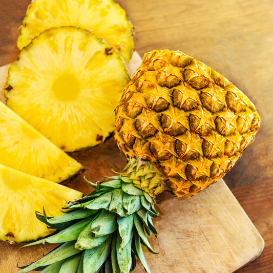 Bright and juicy pineapple slices, ready to enjoy fresh or in recipes. HarvestNest Seeds