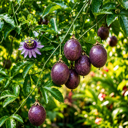 40 Purple Passion Fruit Seeds – Passiflora edulis