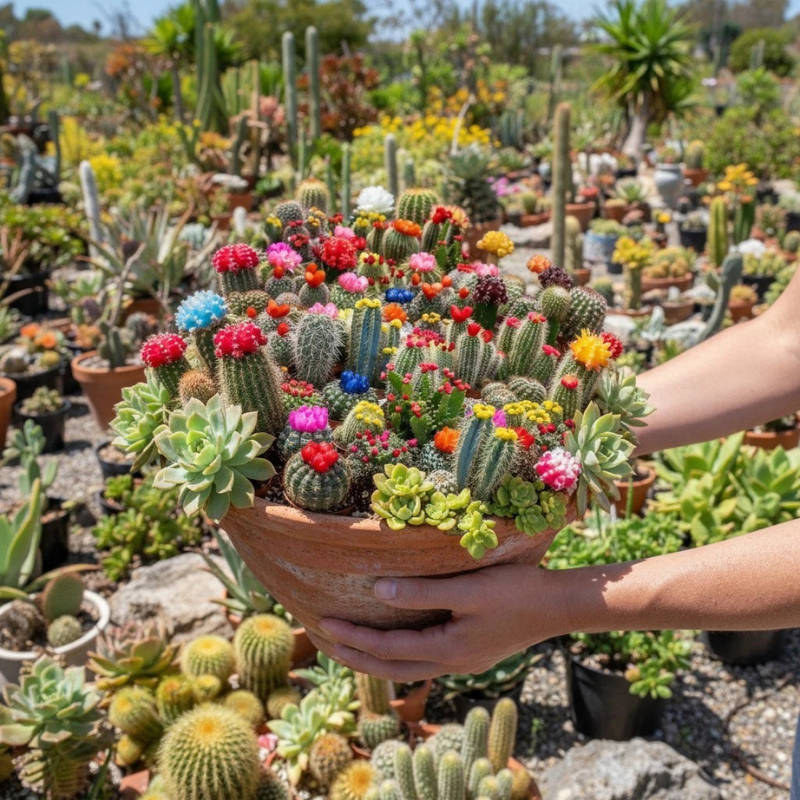 25 Rebutia Variety Mix Exotic Flowering Cactus Seeds