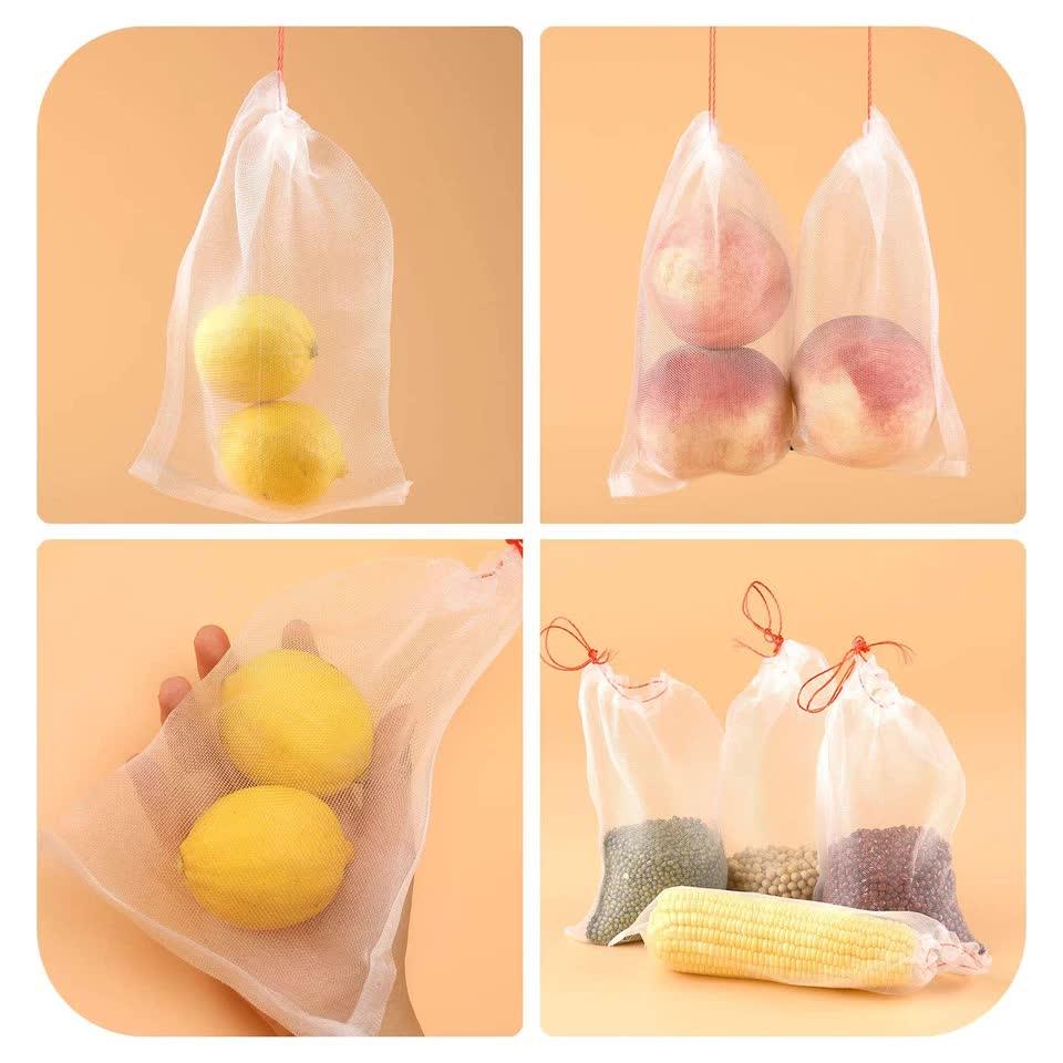 Fruit Protection Net Bags with Drawstring - HarvestNest Seeds