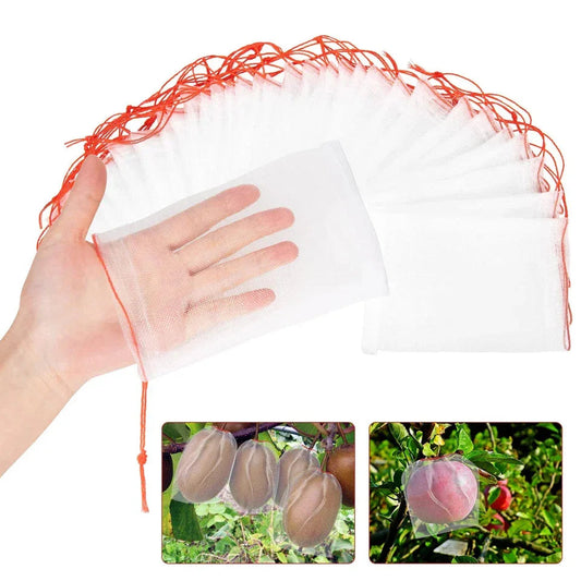 Fruit Protection Net Bags with Drawstring - HarvestNest Seeds